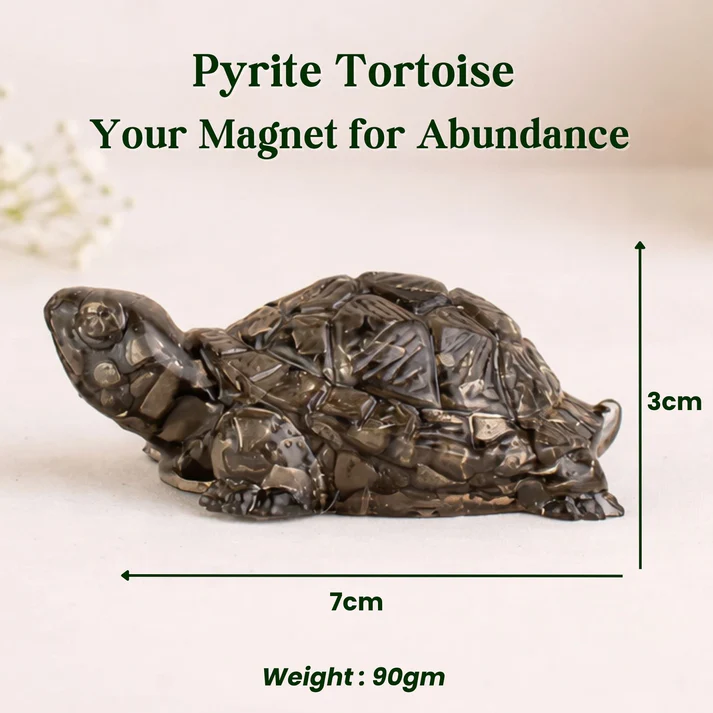 Dhan Vridhi Pyrite Tortoise (Kachhua) - Wealth Booster